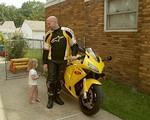 Don't touch my motorcycle!