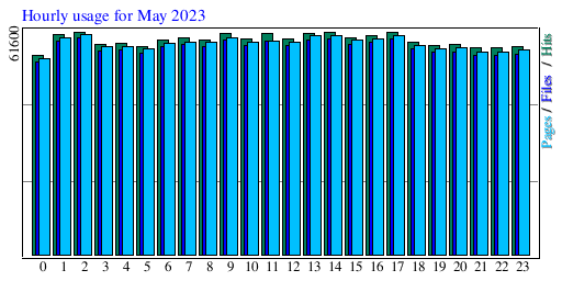 Hourly usage for May 2023