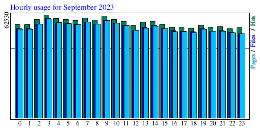 Hourly usage for September 2023