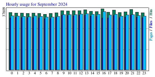 Hourly usage for September 2024